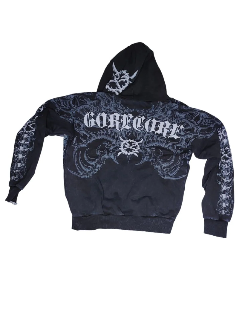 Ken Carson Affliction gorecore зип худи оригинал - миниатюра 2