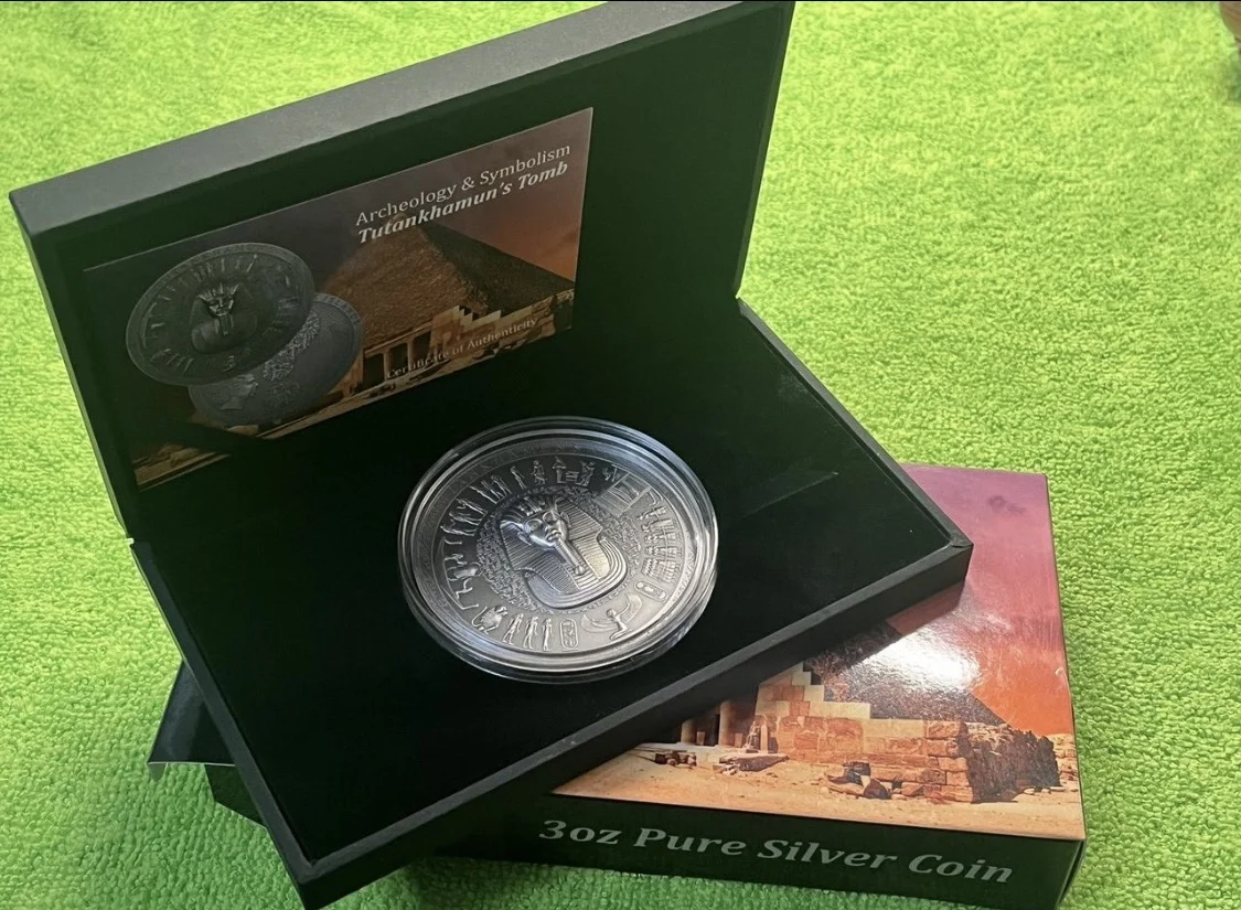 Монета серебро Гробница Тутанхамона 2022 г. 3oz - миниатюра 3