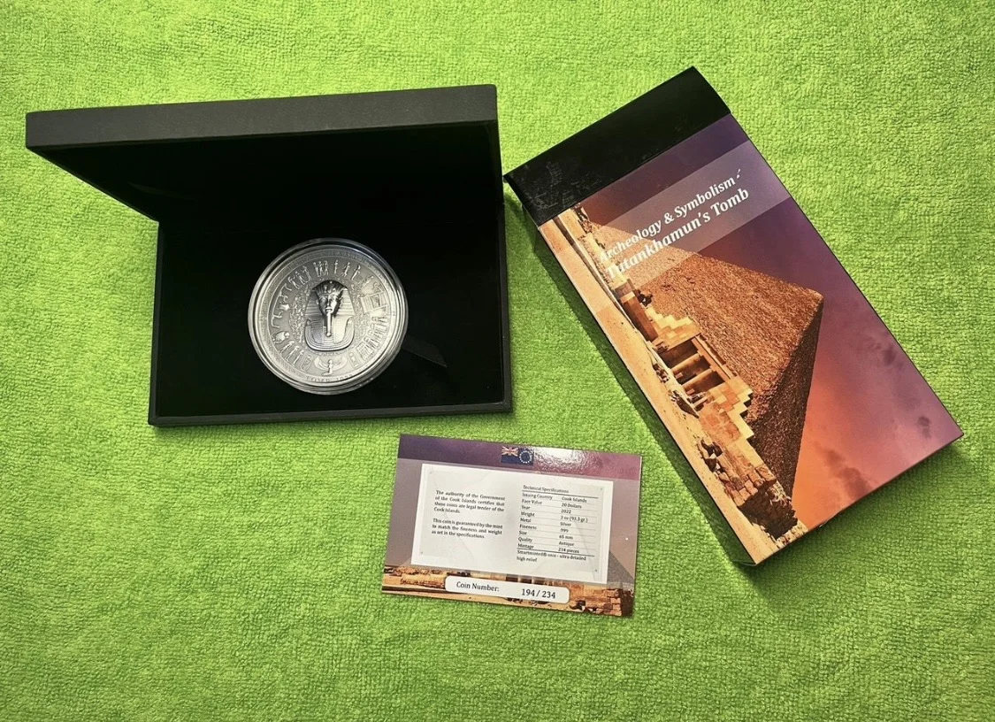 Монета серебро Гробница Тутанхамона 2022 г. 3oz - миниатюра 4