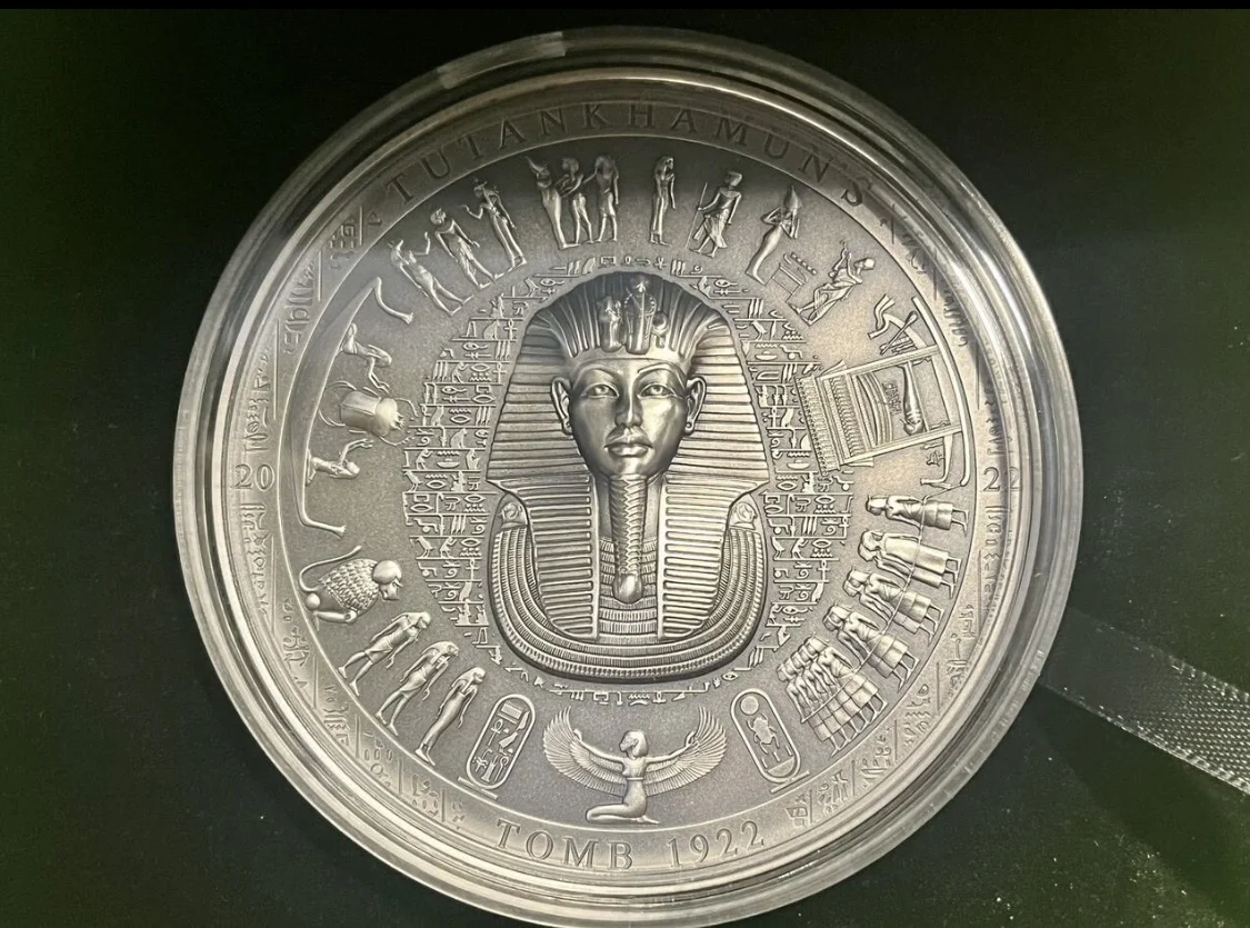 Монета серебро Гробница Тутанхамона 2022 г. 3oz - миниатюра 5