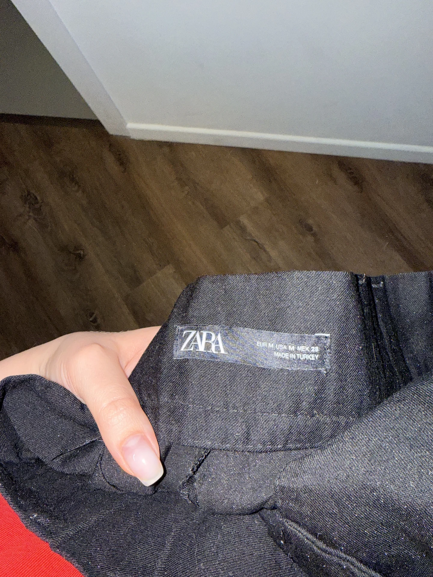 Брюки Zara черные широкие - миниатюра 2