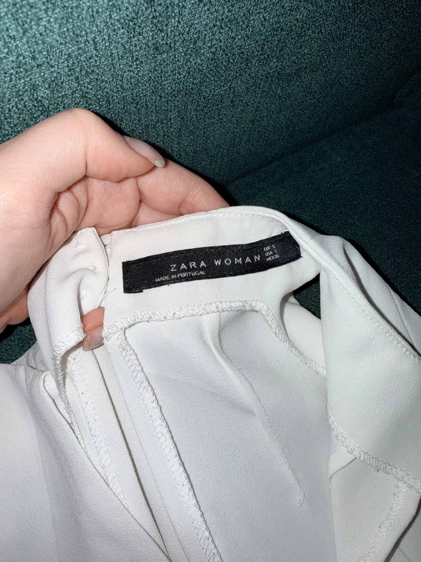 Блузка белая Zara - миниатюра 3