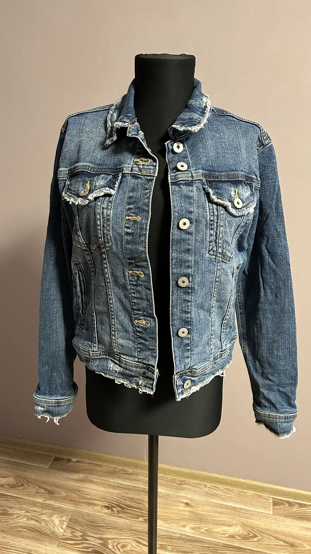 Куртка джинсовая Zara M - миниатюра 2