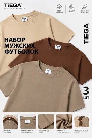 комплект футболок 3 штуки