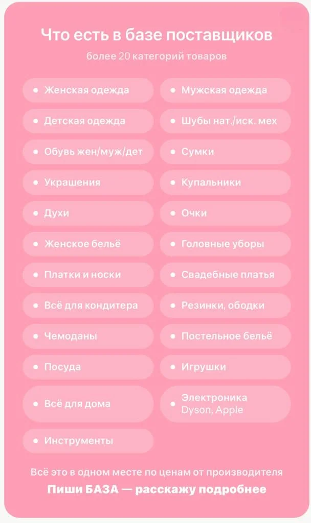 База поставщиков одежды, обуви и товаров для дома - миниатюра 2