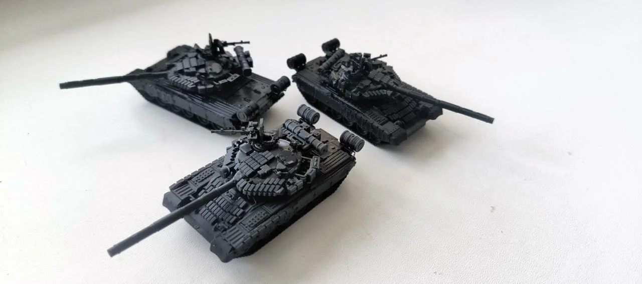 Модель танка Т80БВ 1:100 - миниатюра 6