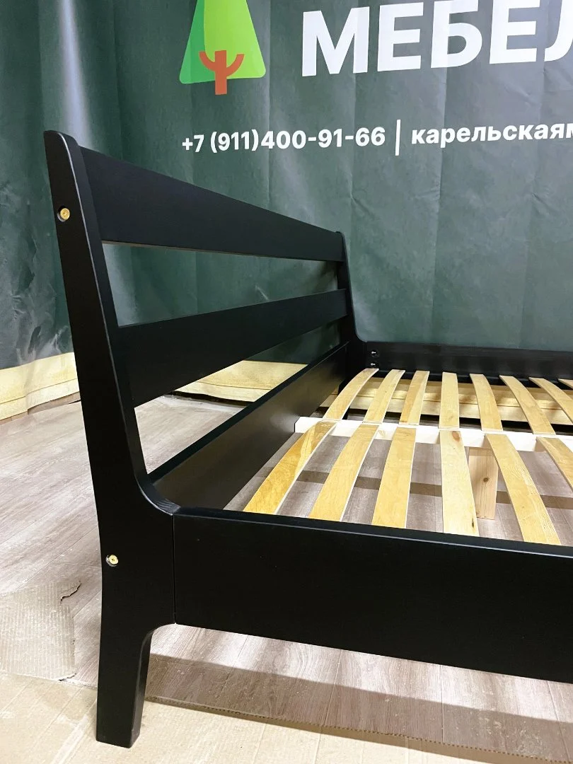 Кровать двуспальная из массива Италия - миниатюра 10