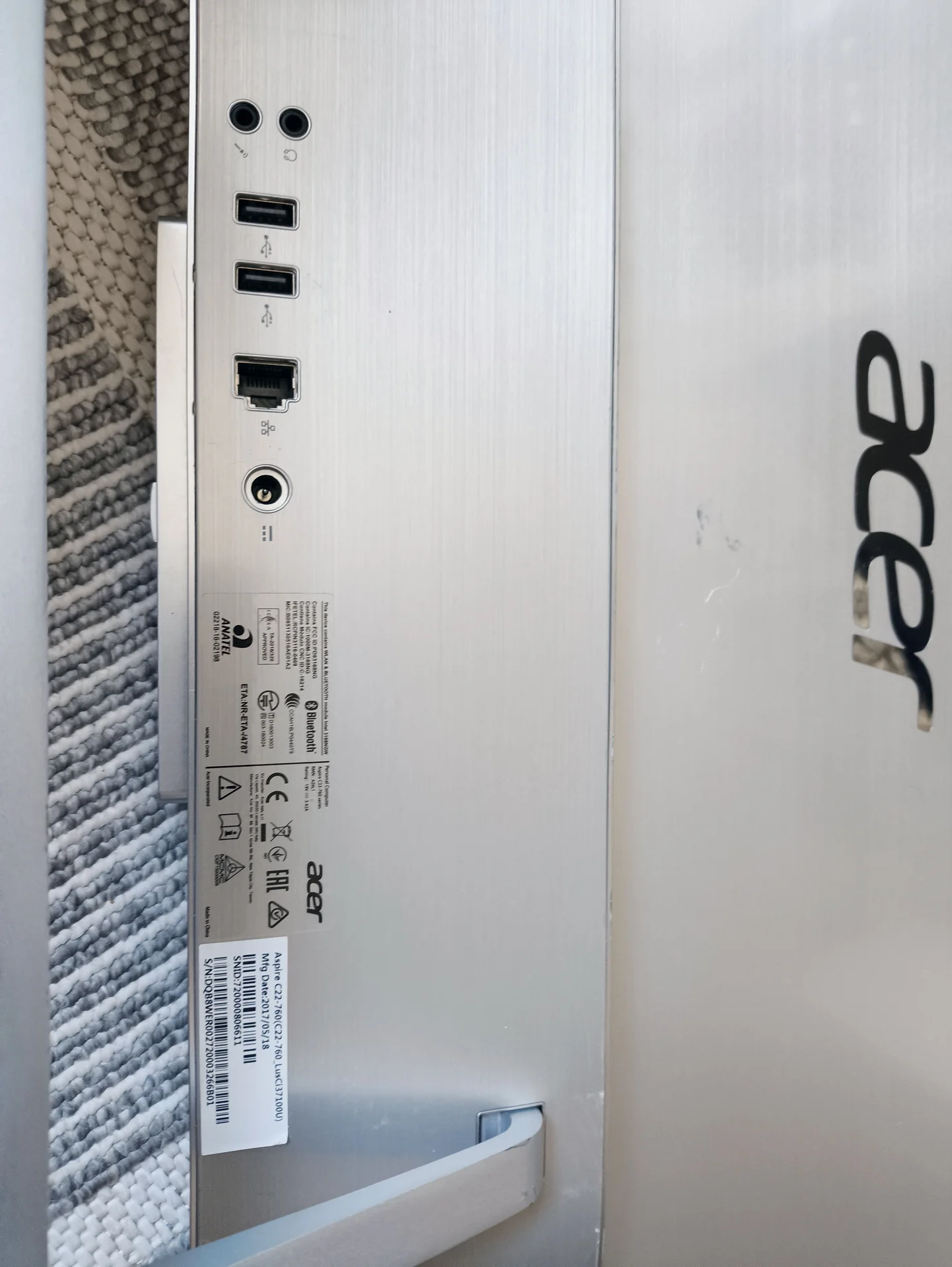 Моноблок Acer Aspire C 22-760 - миниатюра 6