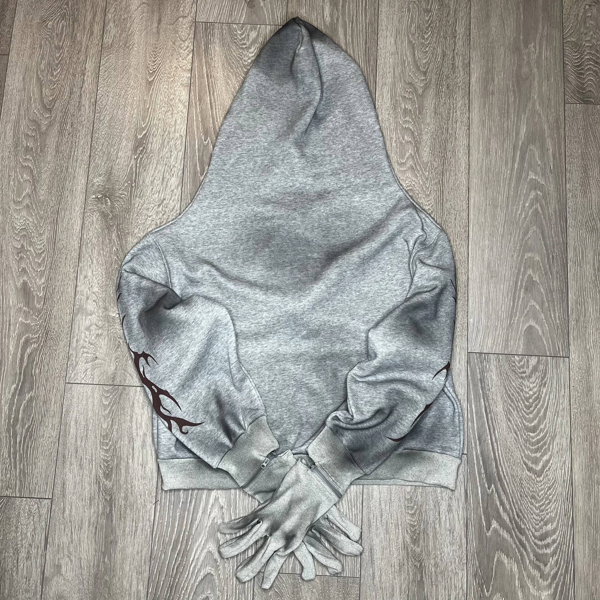 Эксклюзивное Зип-худи Full-zip с маской и перчатка - миниатюра 7