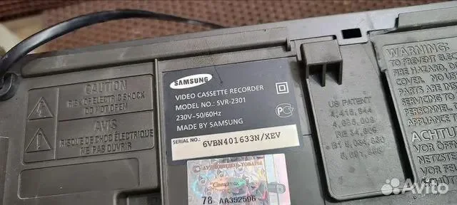 Видеомагнитофон samsung svr-2301 - миниатюра 2