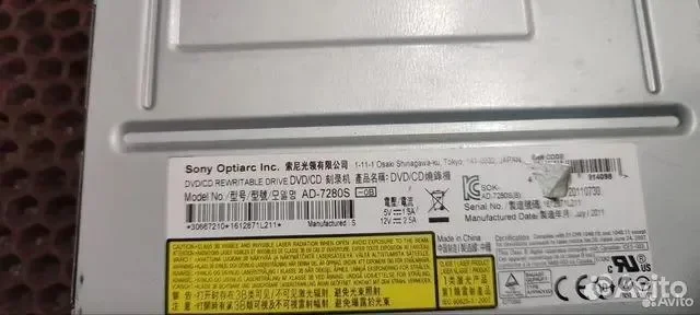 DVD-привод sony AD-7280S - миниатюра 2