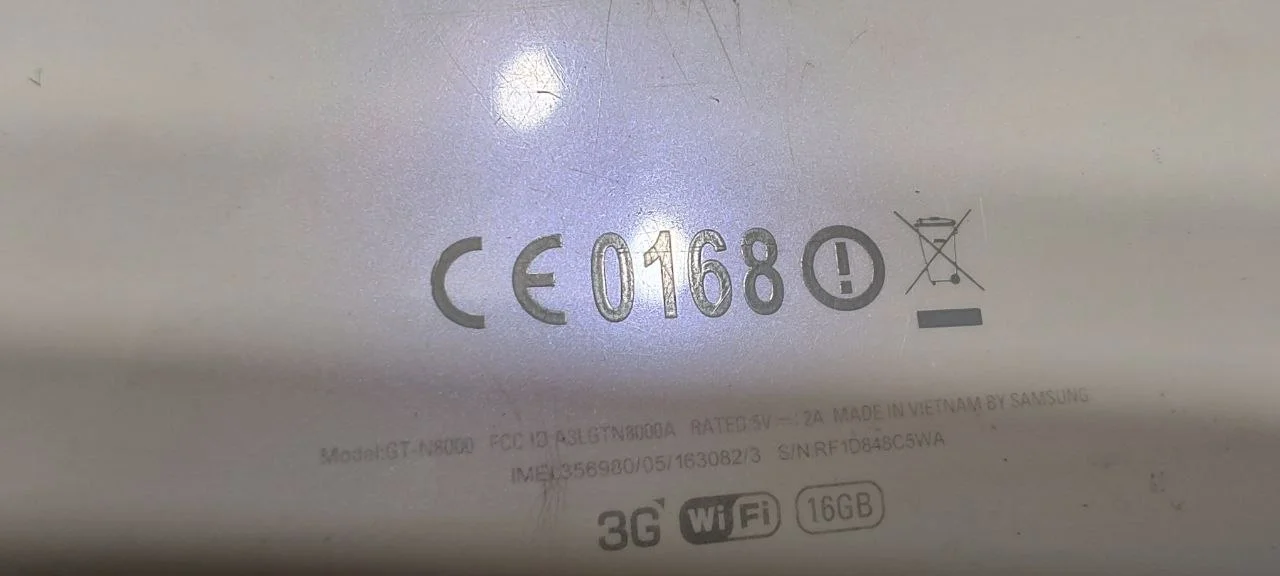Планшет samsung 10 дюймов на запчасти GT-N8000 - миниатюра 3