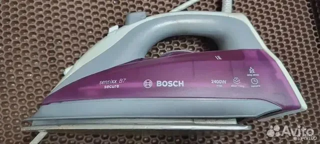Утюг фиолетовый Bosch sensixx B7, 2.75 kWt - миниатюра 2