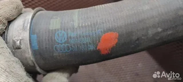 Патрубок (трубопровод, шланг) 1K0145834L 1.9 TDI - миниатюра 2