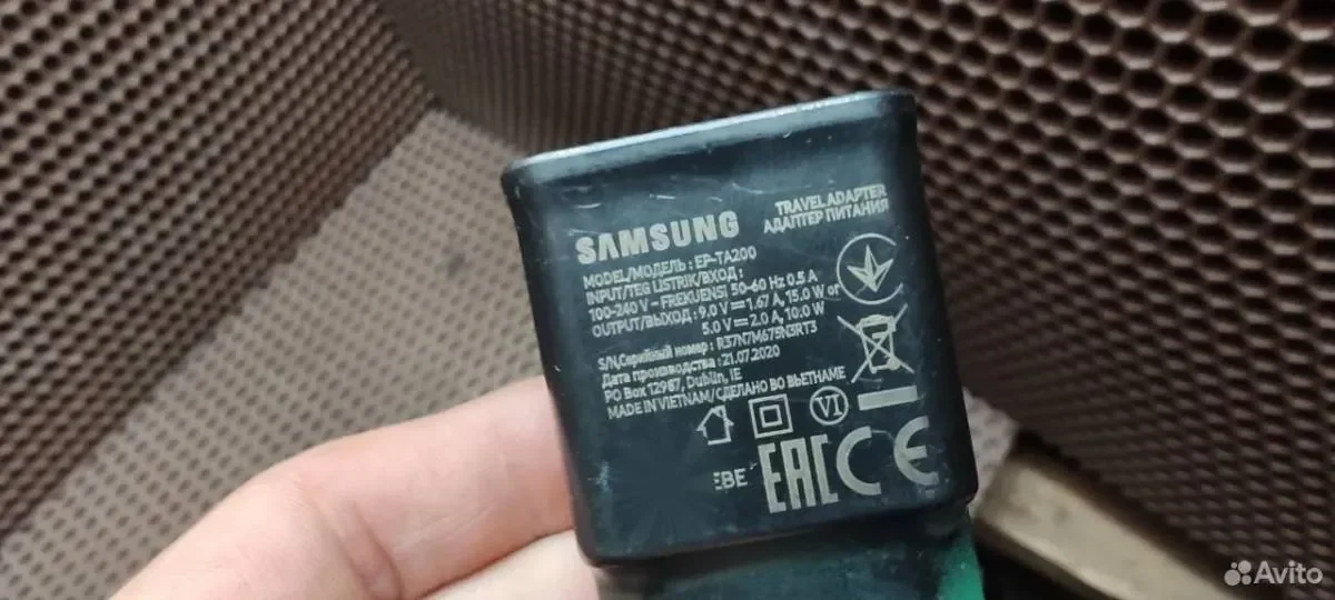 Зарядка Samsung оригинал - миниатюра 2