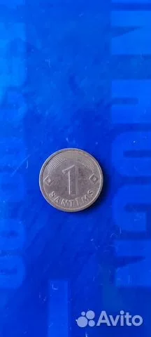 Монета Латвия старая - миниатюра 3
