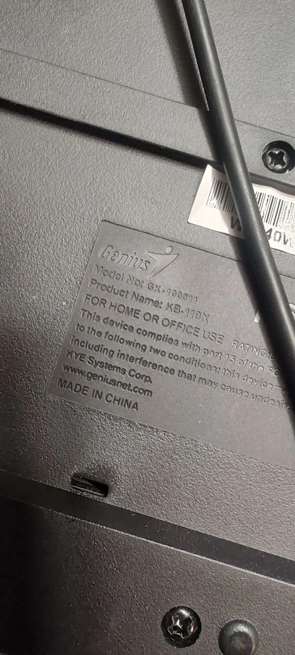 Клавиатура Genius KB-110X Black PS/2 в ремонт - миниатюра 3