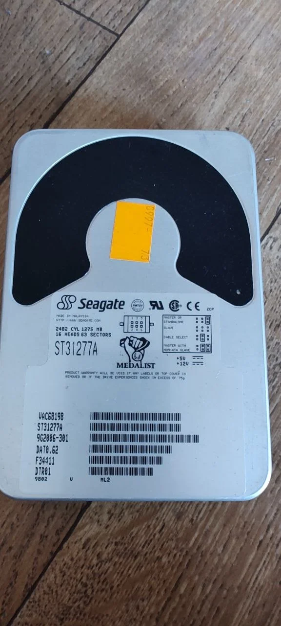 Seagate ST31277A на 1,2 Gb (ретро ) - миниатюра 2