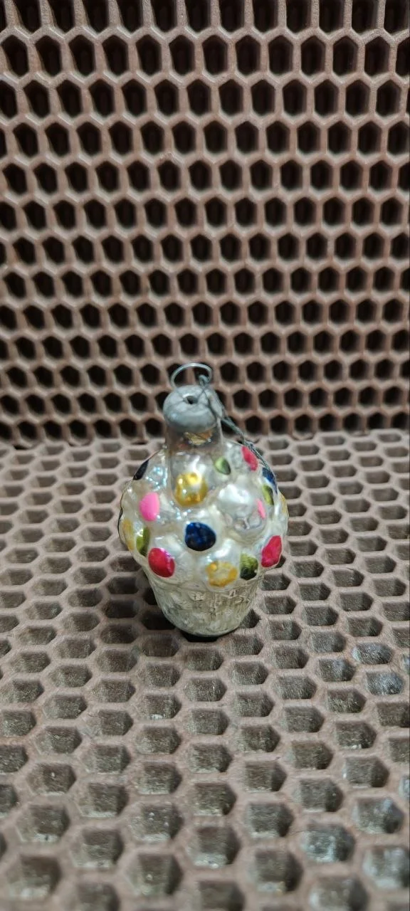 Елочная игрушка СССР стекло