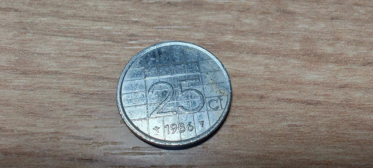 Монета Нидерланды 25 центов - изображение 1