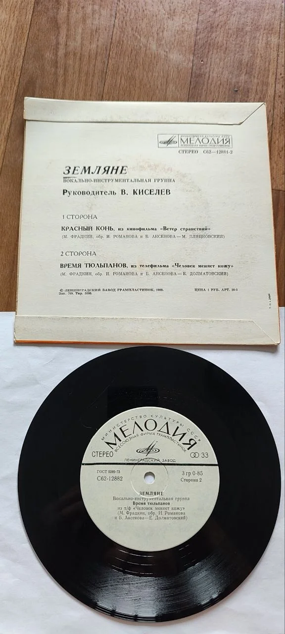 Земляне пластинка миньон 1980 - миниатюра 2