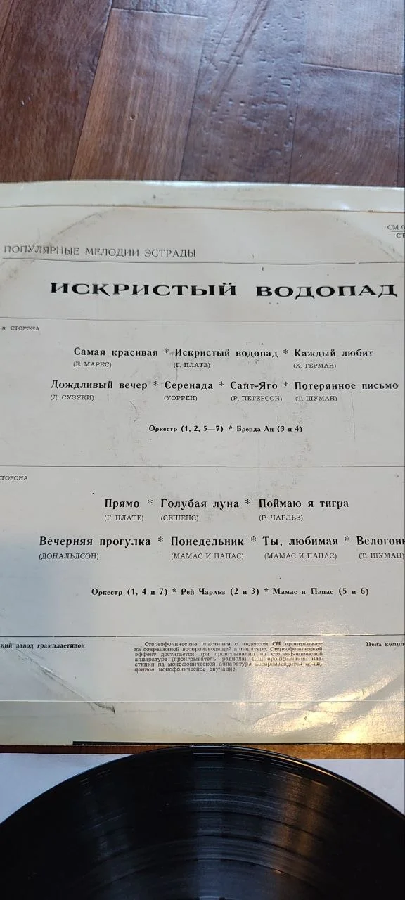 Сборник зарубежной эстрады «Искристый водопад» - миниатюра 4