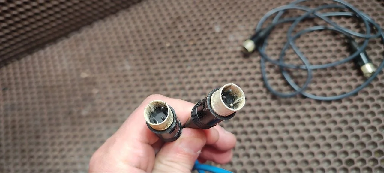 Аудиокабель СССР провод DIN 3 pin шнур межблочный - миниатюра 2