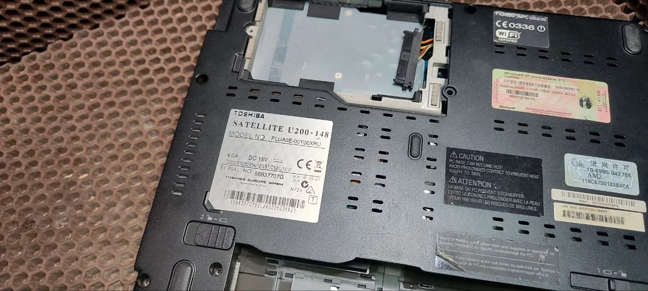 Матрица и корпус Toshiba Satellite U200-181 - миниатюра 3