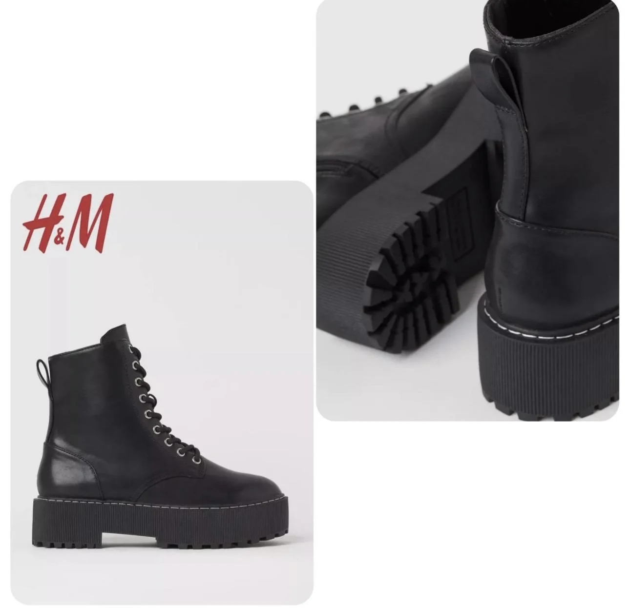 Новые женские демисезонные ботинки 39 H&M - миниатюра 4