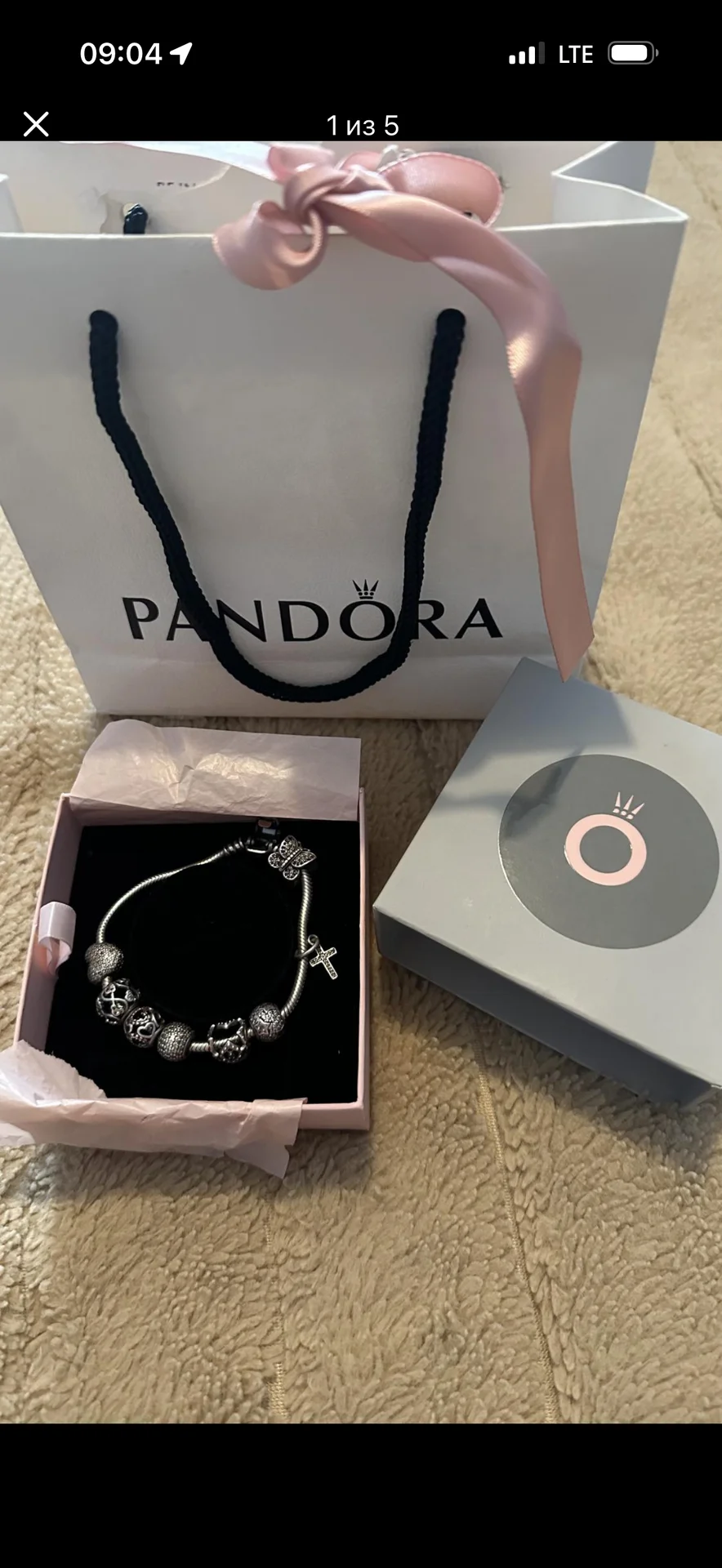 Серебреный браслет Pandora - изображение 1