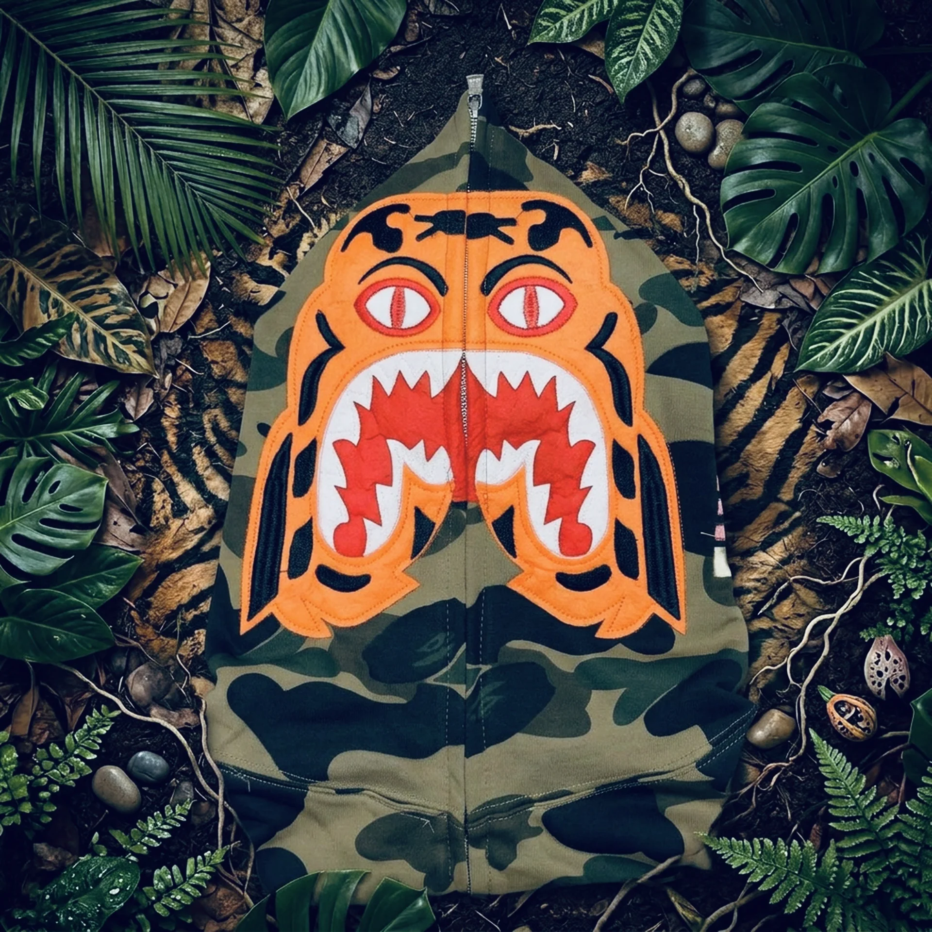 Зип-худи Bape Tiger - миниатюра 3