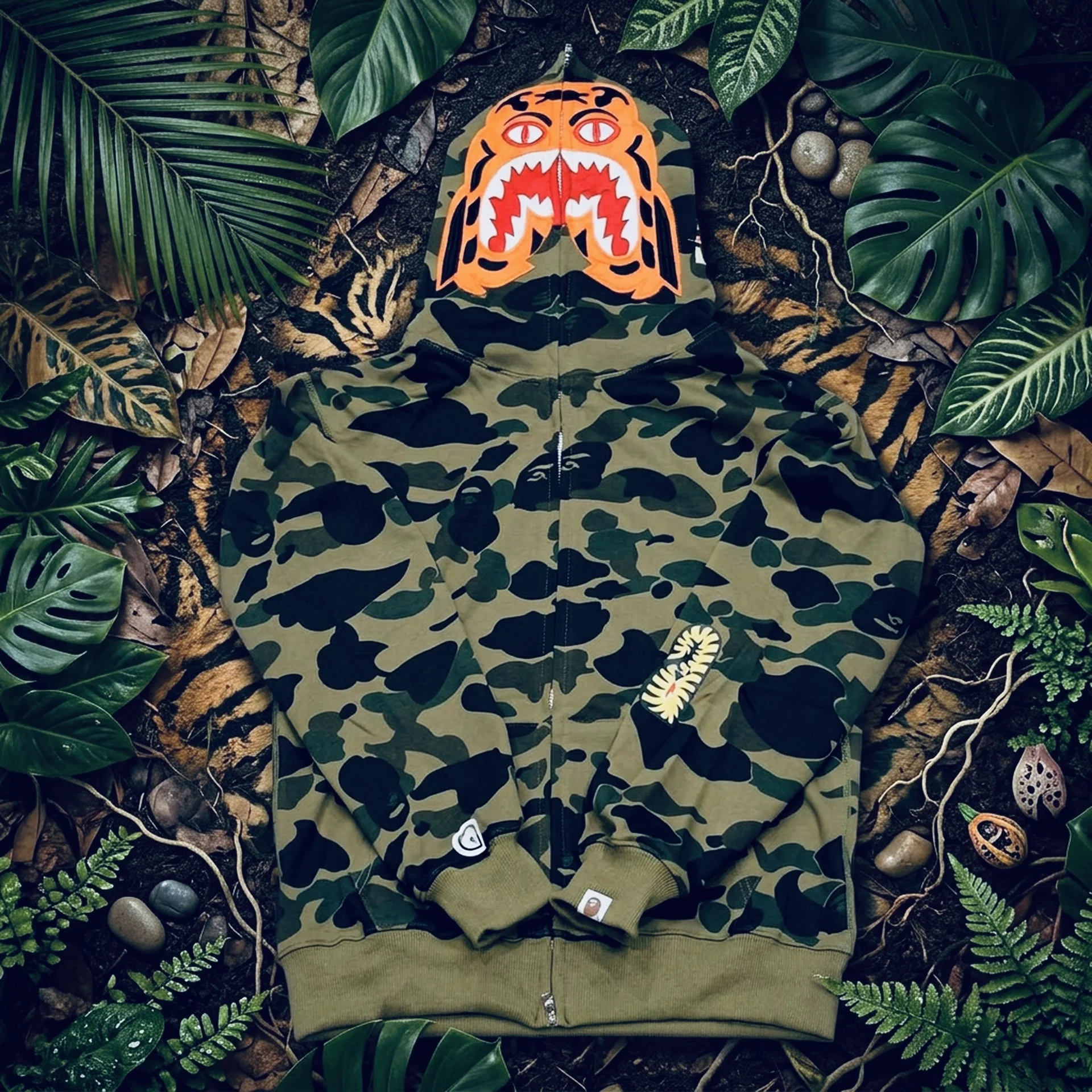 Зип-худи Bape Tiger - миниатюра 4