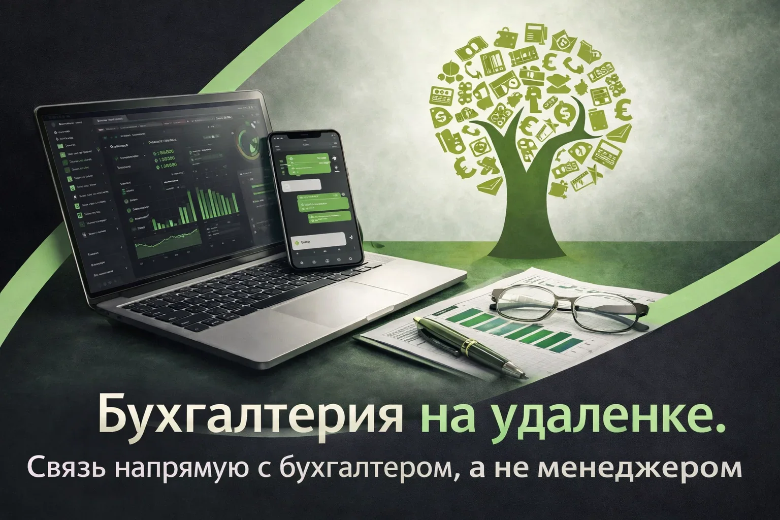 Бухгалтерские услуги бухгалтер удаленно ИП ООО - миниатюра 2