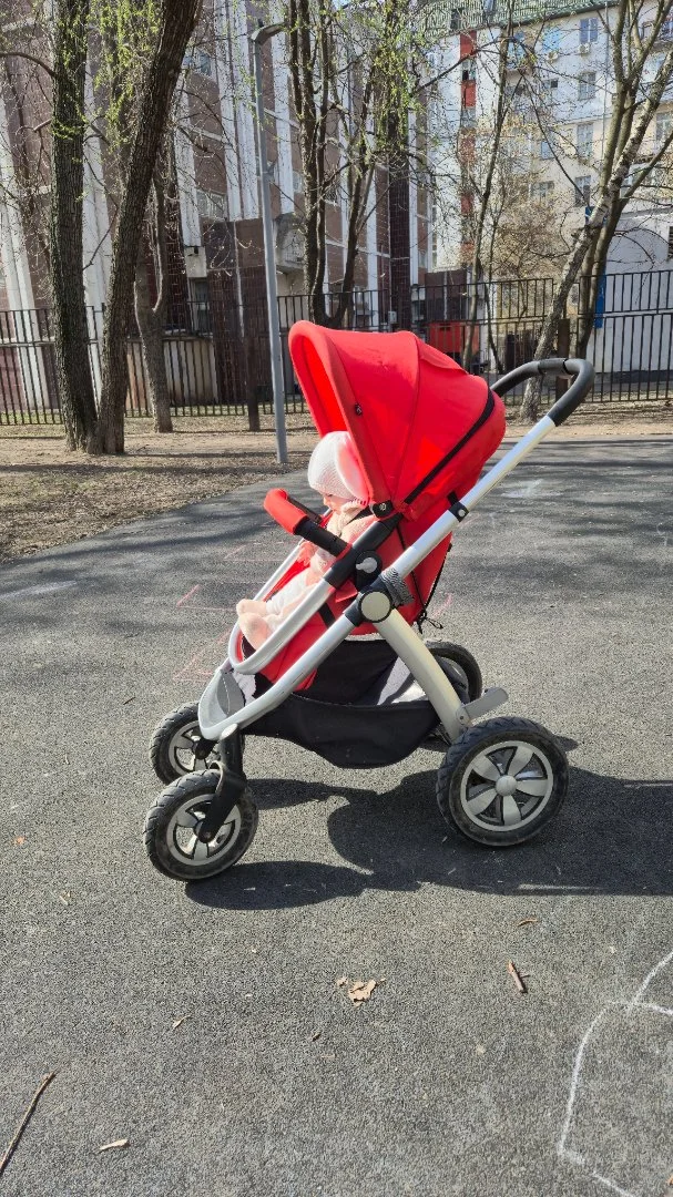 Коляска cybex cbx fides 2 в 1 красная - миниатюра 4