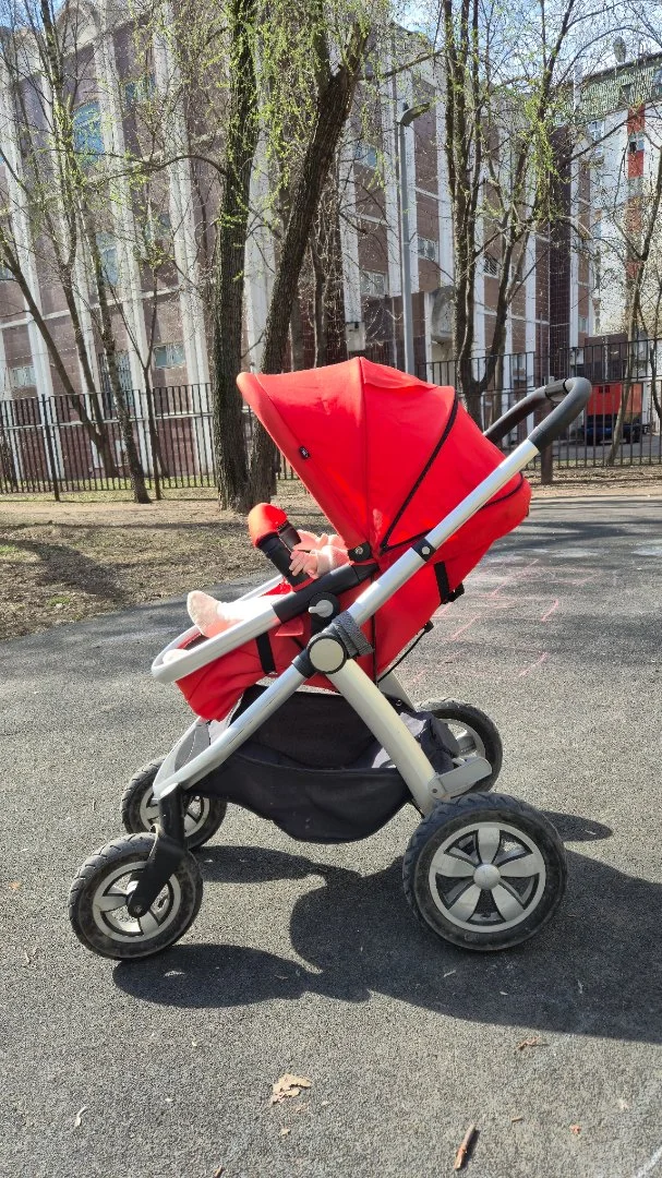 Коляска cybex cbx fides 2 в 1 красная - миниатюра 5