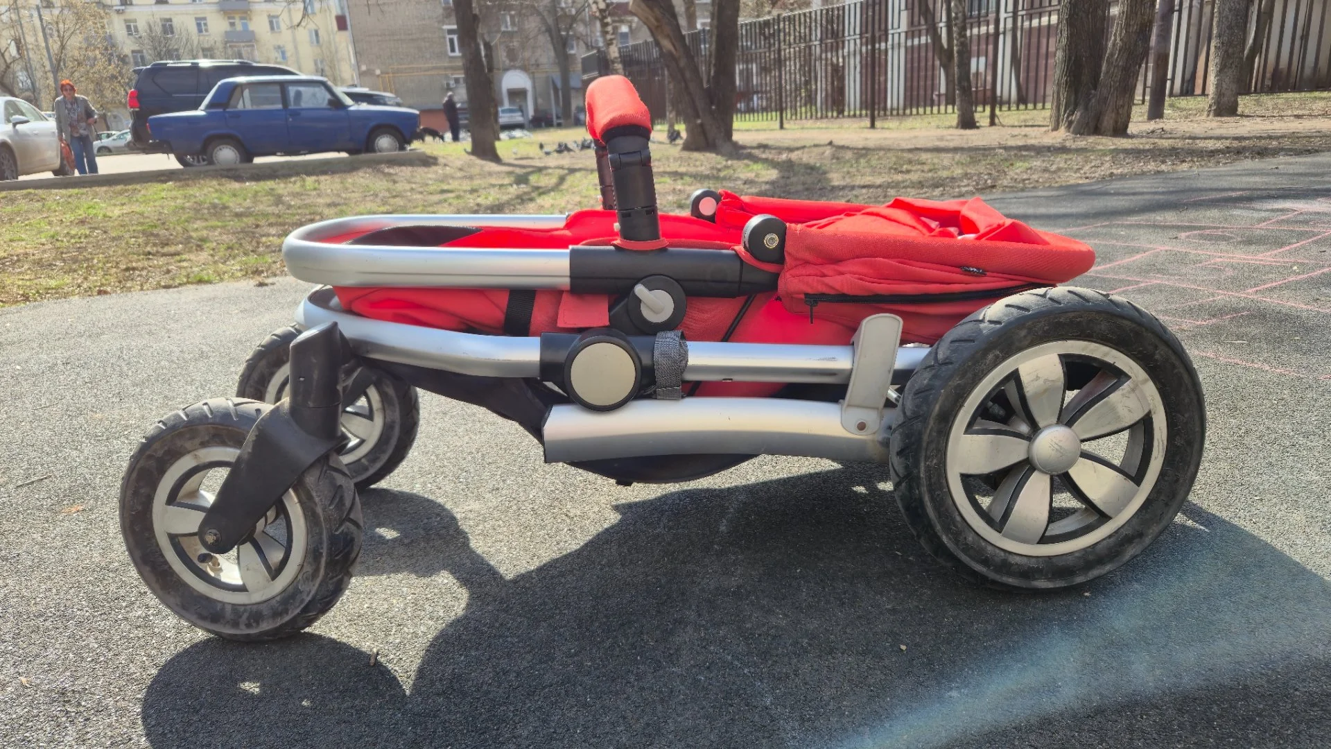 Коляска cybex cbx fides 2 в 1 красная - миниатюра 7
