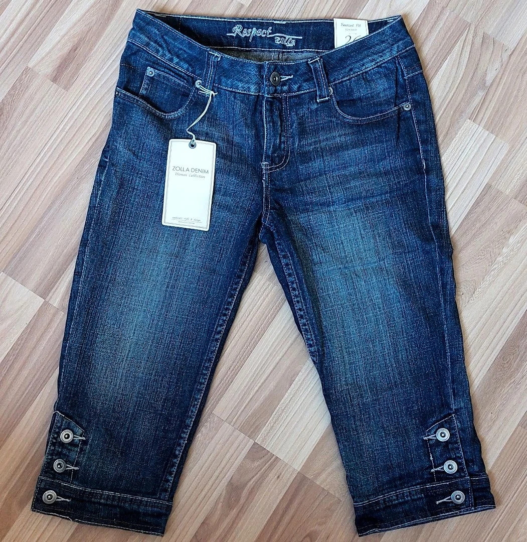 Джинсовые бриджи ZOLLA DENIM, Новые, с биркой. - изображение 1