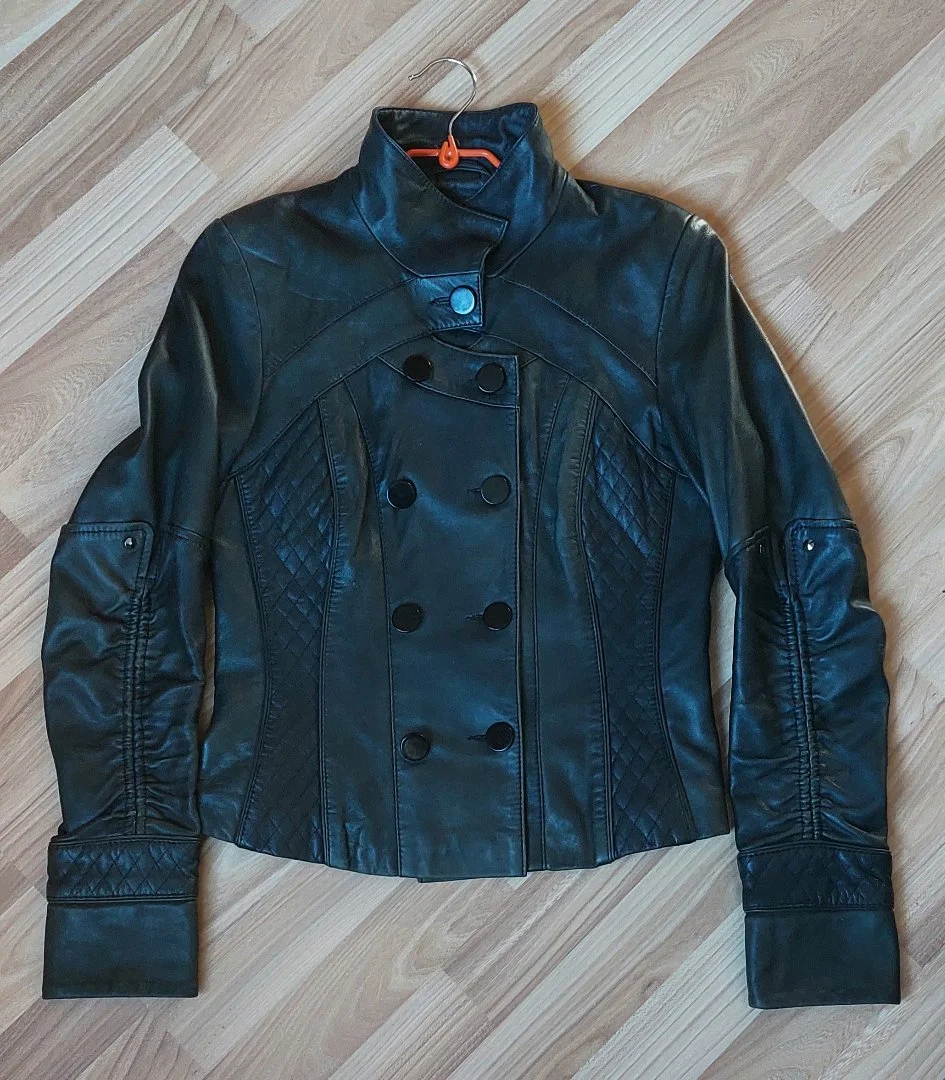 Итальянская Куртка ELEGANZA из Натуральной Кожи на 42-44 размер. - миниатюра 3