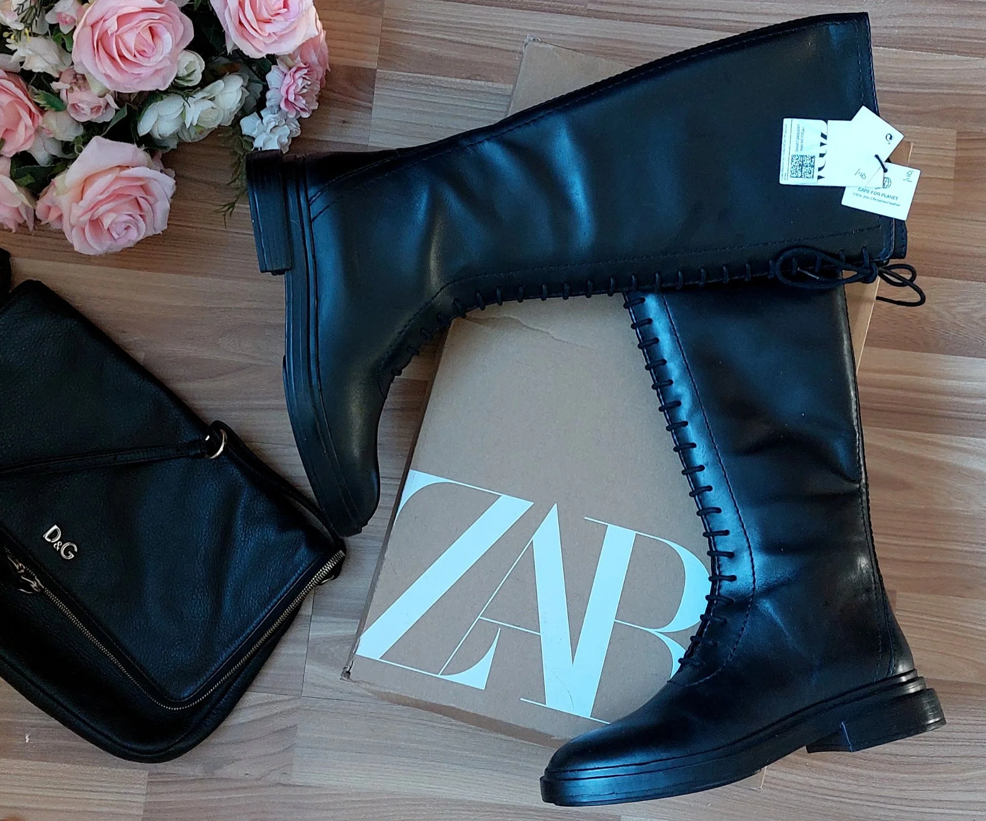 Новые Сапоги ZARA. Натуральная Кожа. Демисезон (весна/осень). - миниатюра 3