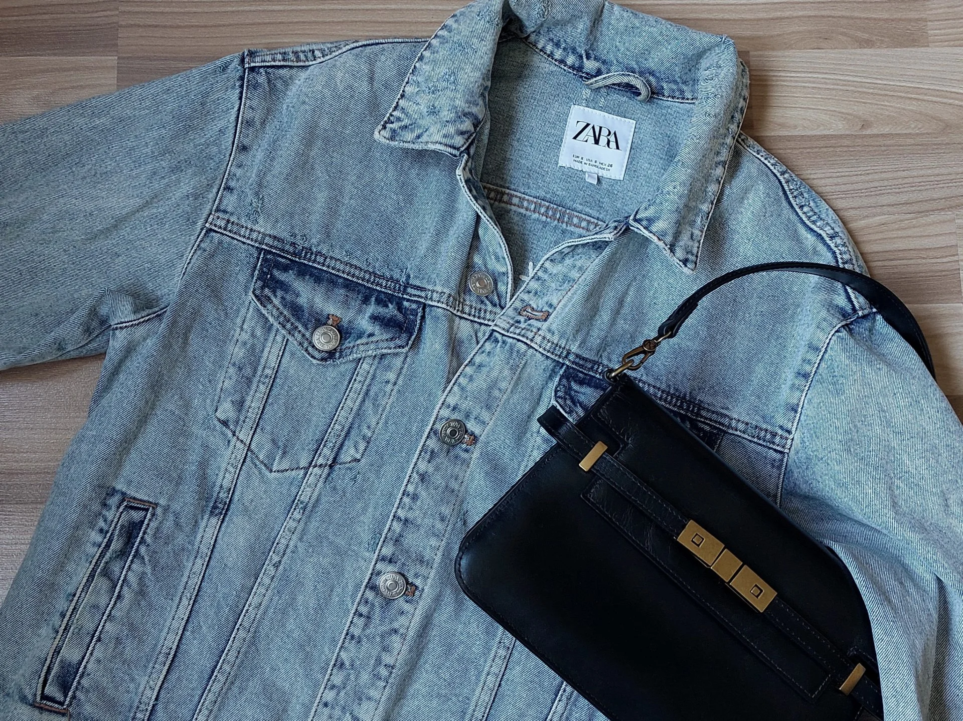 Джинсовая куртка ZARA, Эксклюзивная модель, Оригинал. - миниатюра 4