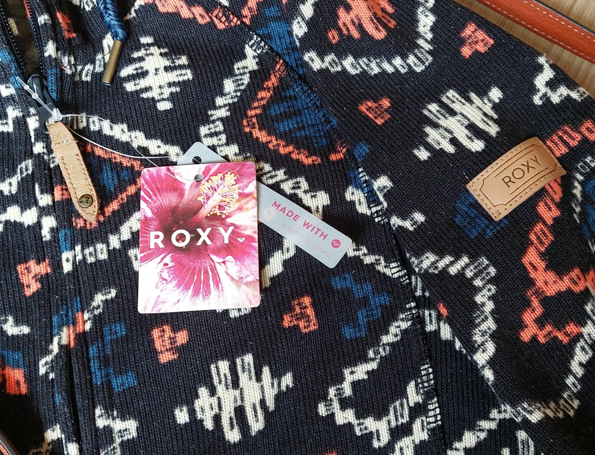 Толстовка ROXY на молнии, Строго Оригинал. - миниатюра 4