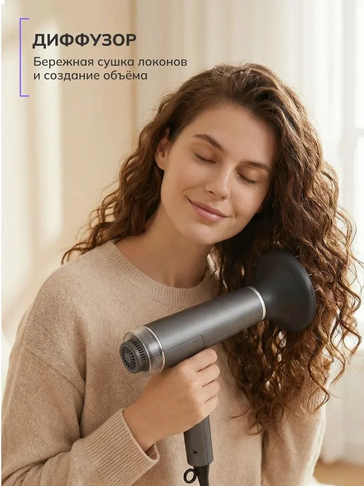 Новый Профессиональный Фен для волос FELFRI, Полный комплект. - миниатюра 7
