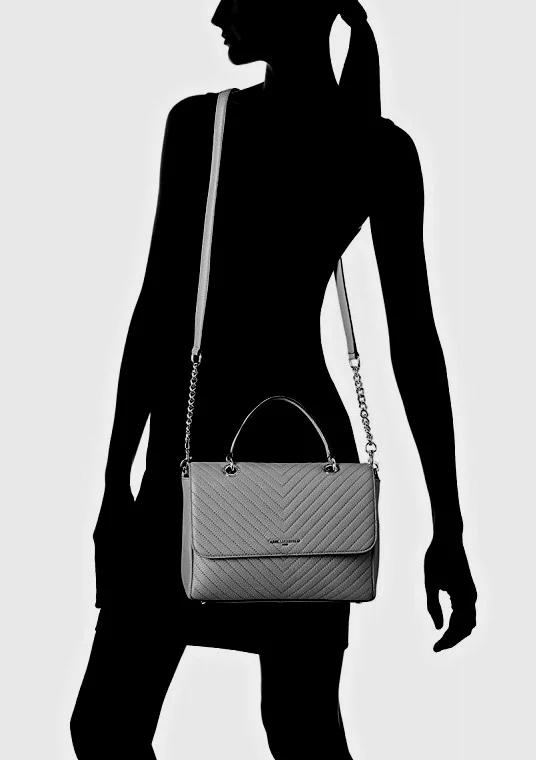 Сумка KARL LAGERFELD Satchel Crossbody, Натуральная Кожа, Оригинал. - миниатюра 2