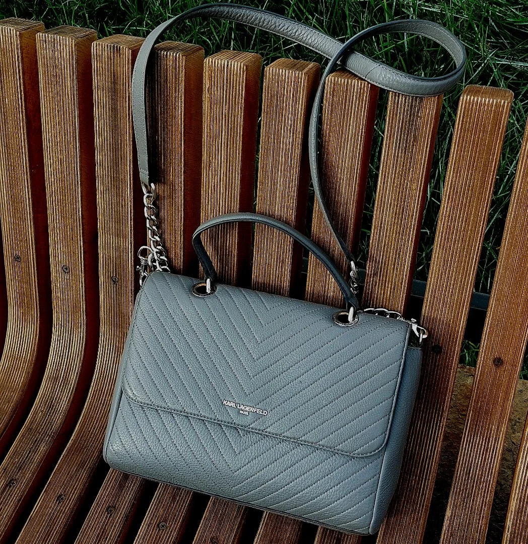 Сумка KARL LAGERFELD Satchel Crossbody, Натуральная Кожа, Оригинал. - миниатюра 3