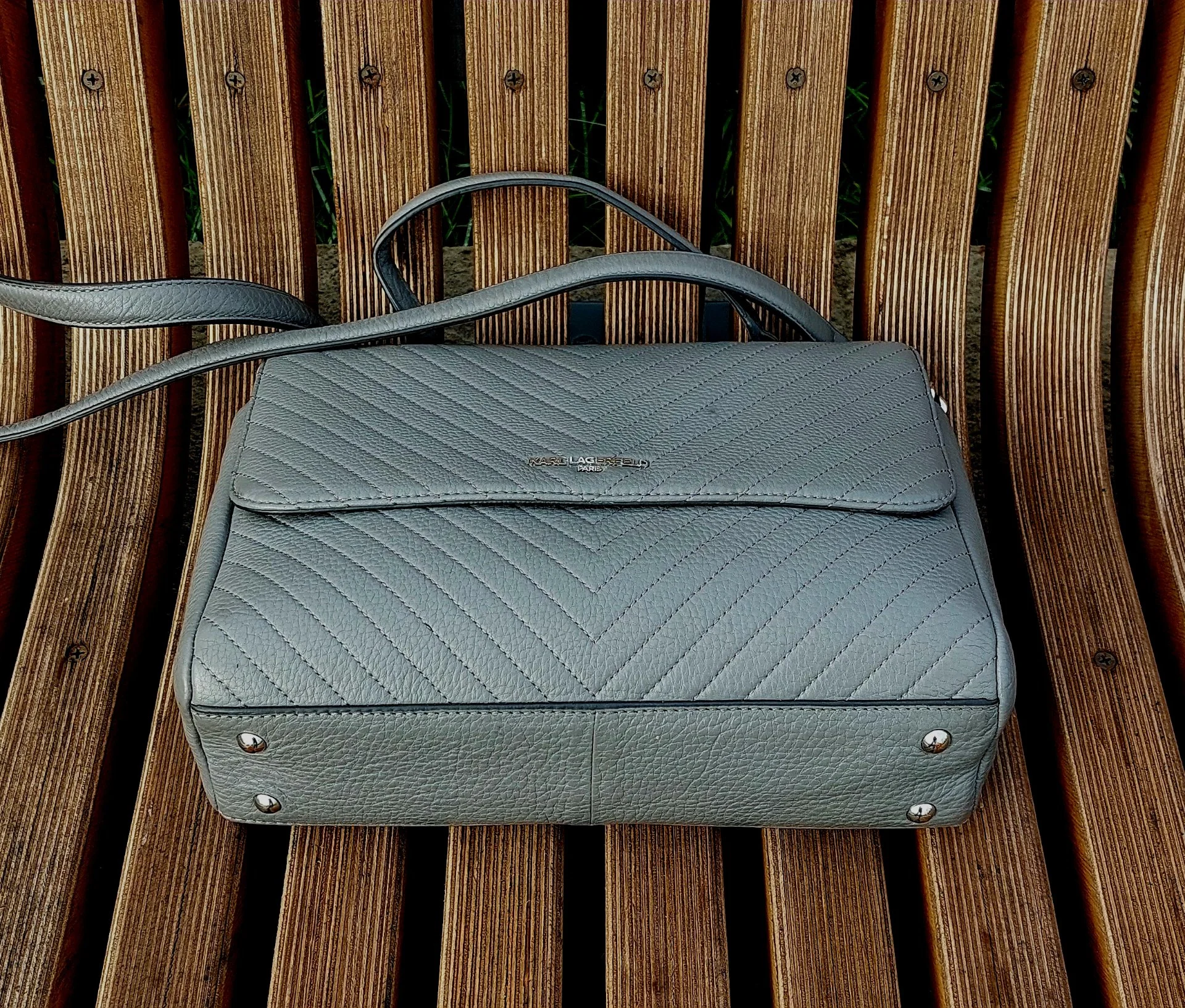 Сумка KARL LAGERFELD Satchel Crossbody, Натуральная Кожа, Оригинал. - миниатюра 5