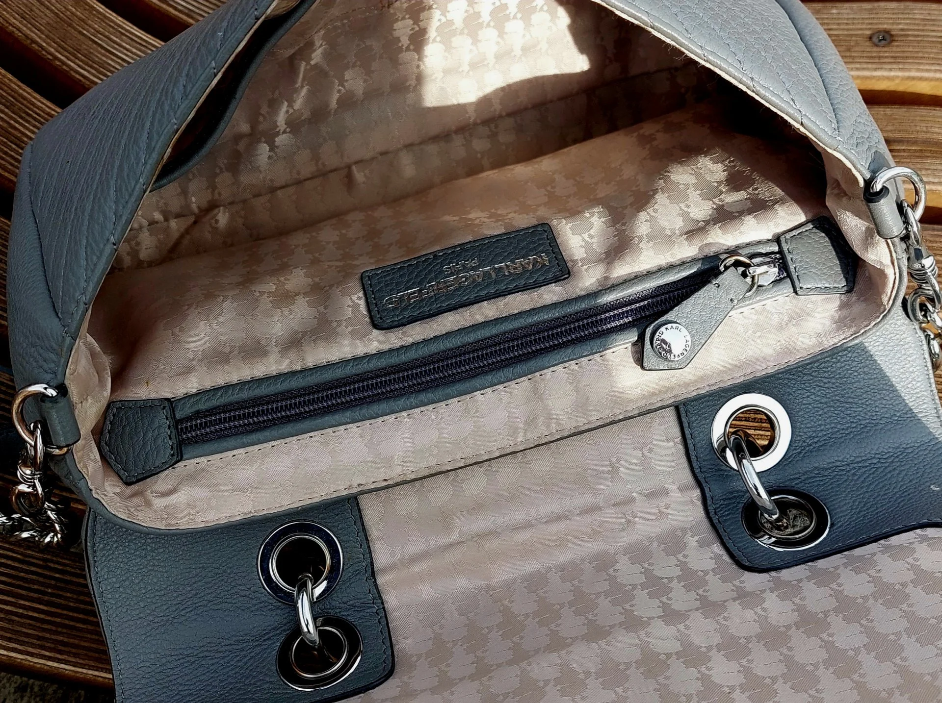 Сумка KARL LAGERFELD Satchel Crossbody, Натуральная Кожа, Оригинал. - миниатюра 8