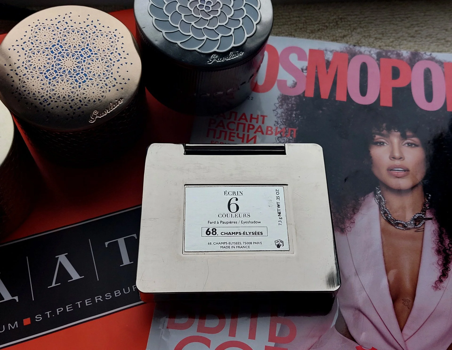 Пaлетка тенeй GUERLАIN Еcrin 6 Соuleurs Eyeshadow, Оригинал, Made in France. - миниатюра 4