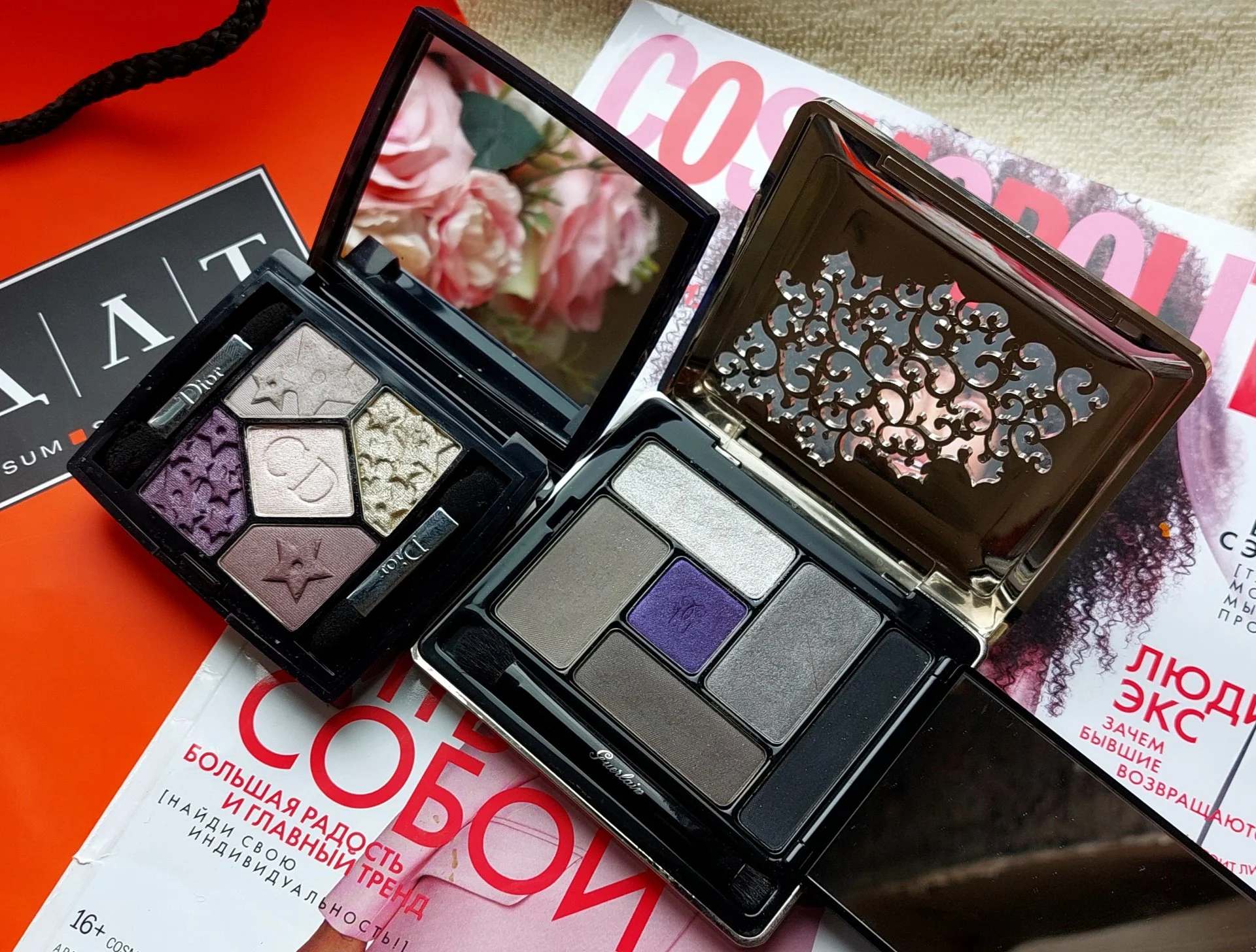 Пaлетка тенeй GUERLАIN Еcrin 6 Соuleurs Eyeshadow, Оригинал, Made in France. - миниатюра 9