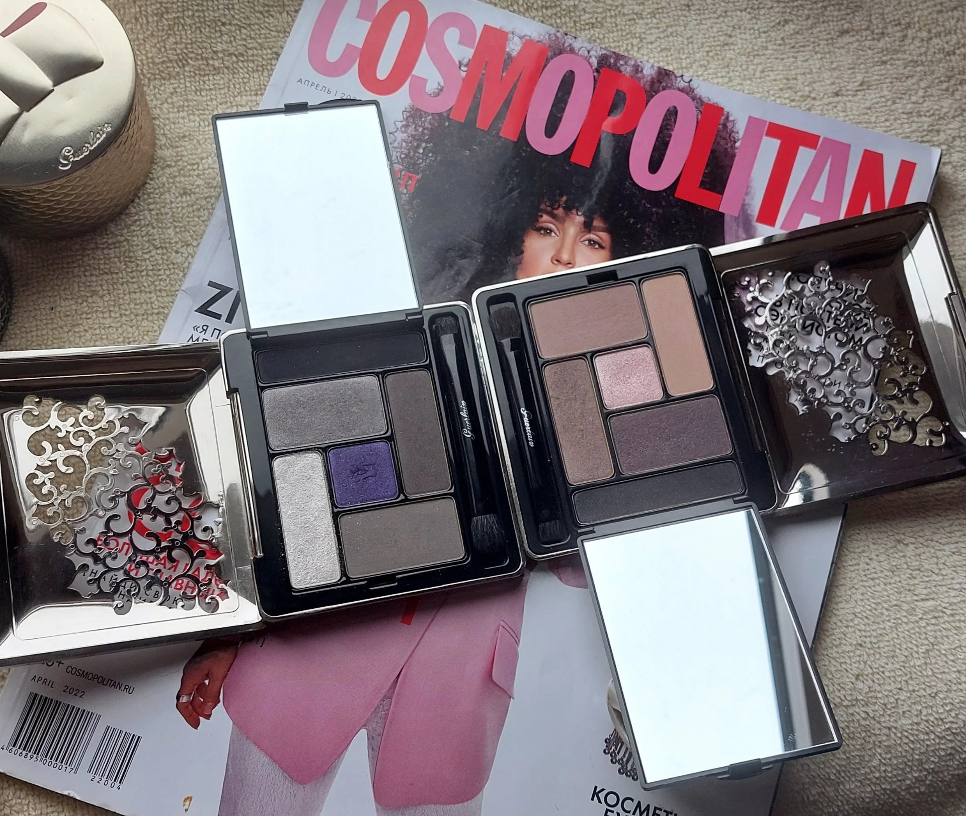 Пaлетка тенeй GUERLАIN Еcrin 6 Соuleurs Eyeshadow, Оригинал, Made in France. - миниатюра 10