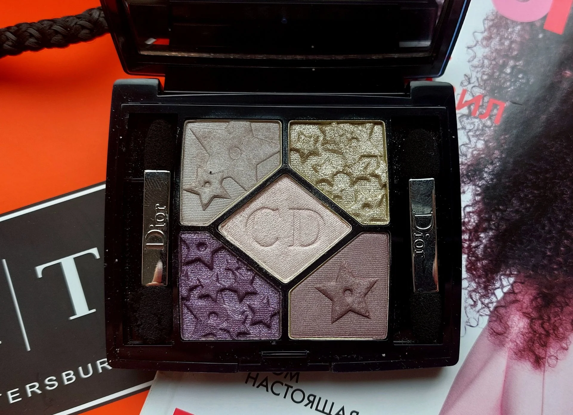 Палетка Теней DIOR 5 Couleurs Eyeshadow Palette, Лимитка, Оригинал, Маdе in France. - миниатюра 5